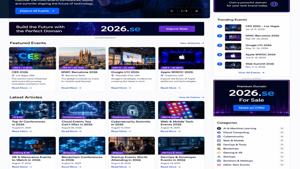 AI-generated technology event illustration for Smart Manufacturing Events in 2026