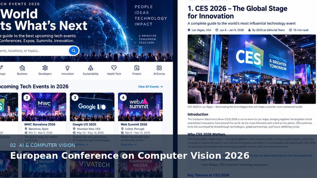 European Conference on Computer Vision 2026 AI-generated editorial event image