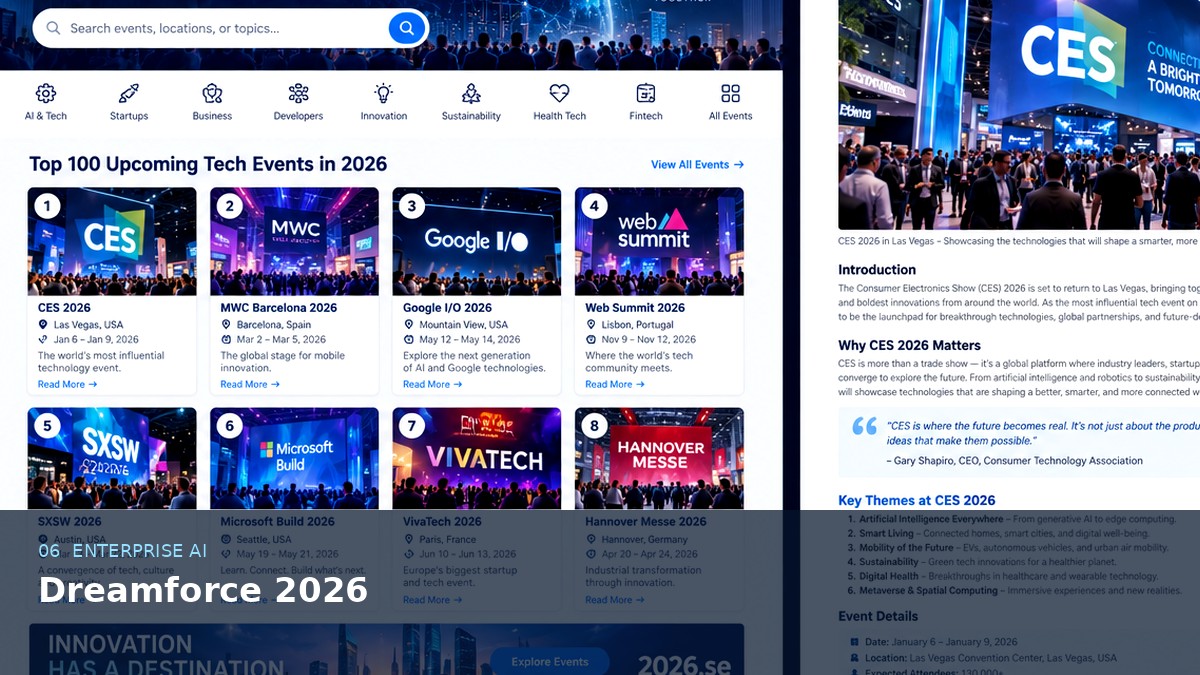 Dreamforce 2026 AI-generated editorial event image