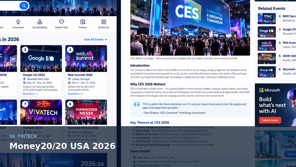 Money20/20 USA 2026 AI-generated editorial event image