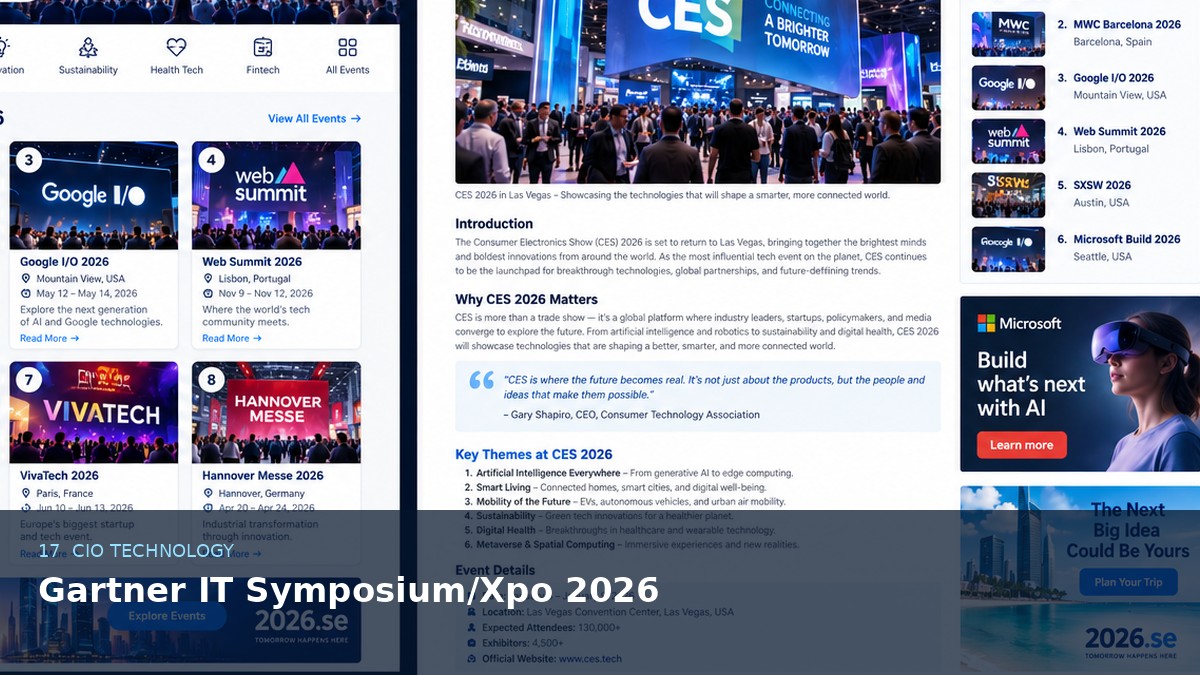 Gartner IT Symposium/Xpo 2026 AI-generated editorial event image