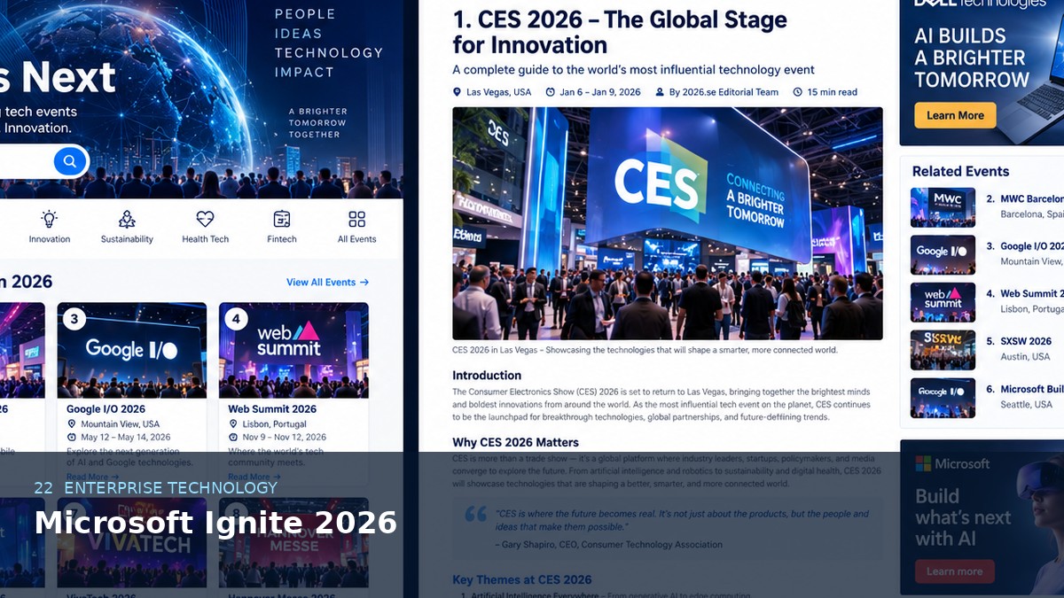 Microsoft Ignite 2026 AI-generated editorial event image