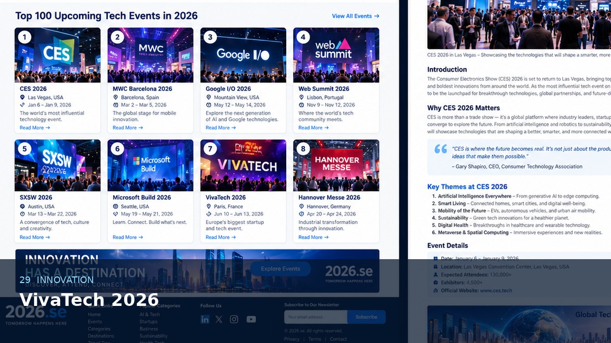 VivaTech 2026 AI-generated editorial event image