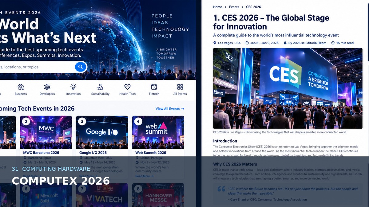 COMPUTEX 2026 AI-generated editorial event image