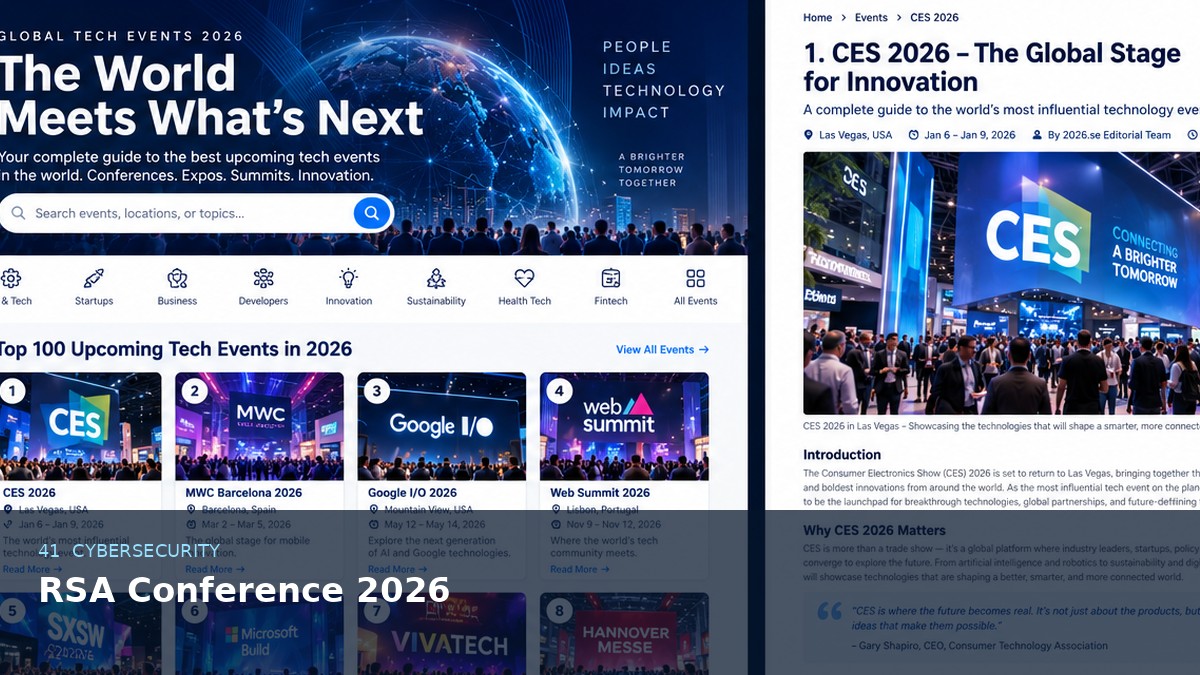 RSA Conference 2026 AI-generated editorial event image