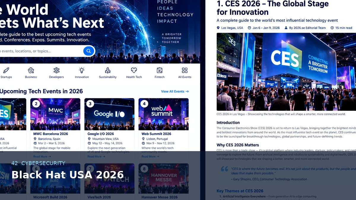 Black Hat USA 2026 AI-generated editorial event image