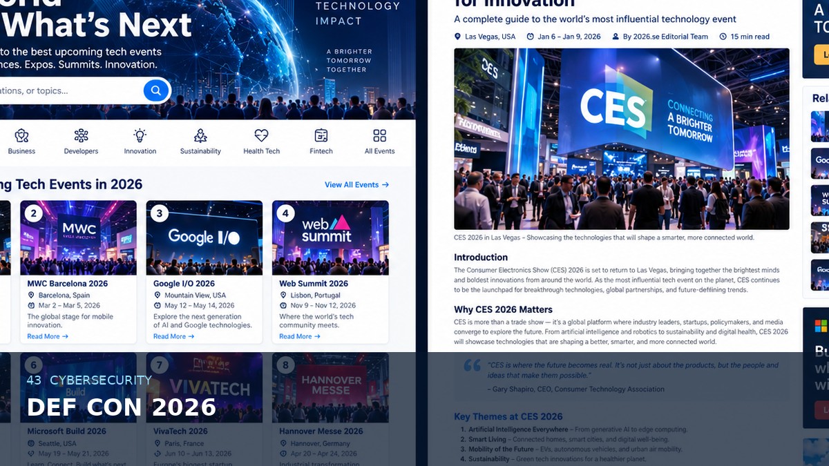 DEF CON 2026 AI-generated editorial event image