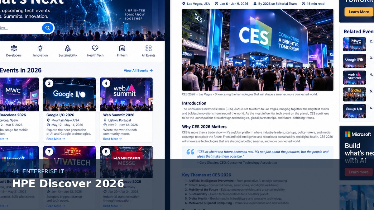 HPE Discover 2026 AI-generated editorial event image