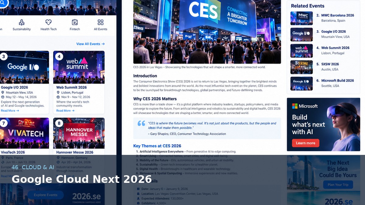 Google Cloud Next 2026 AI-generated editorial event image