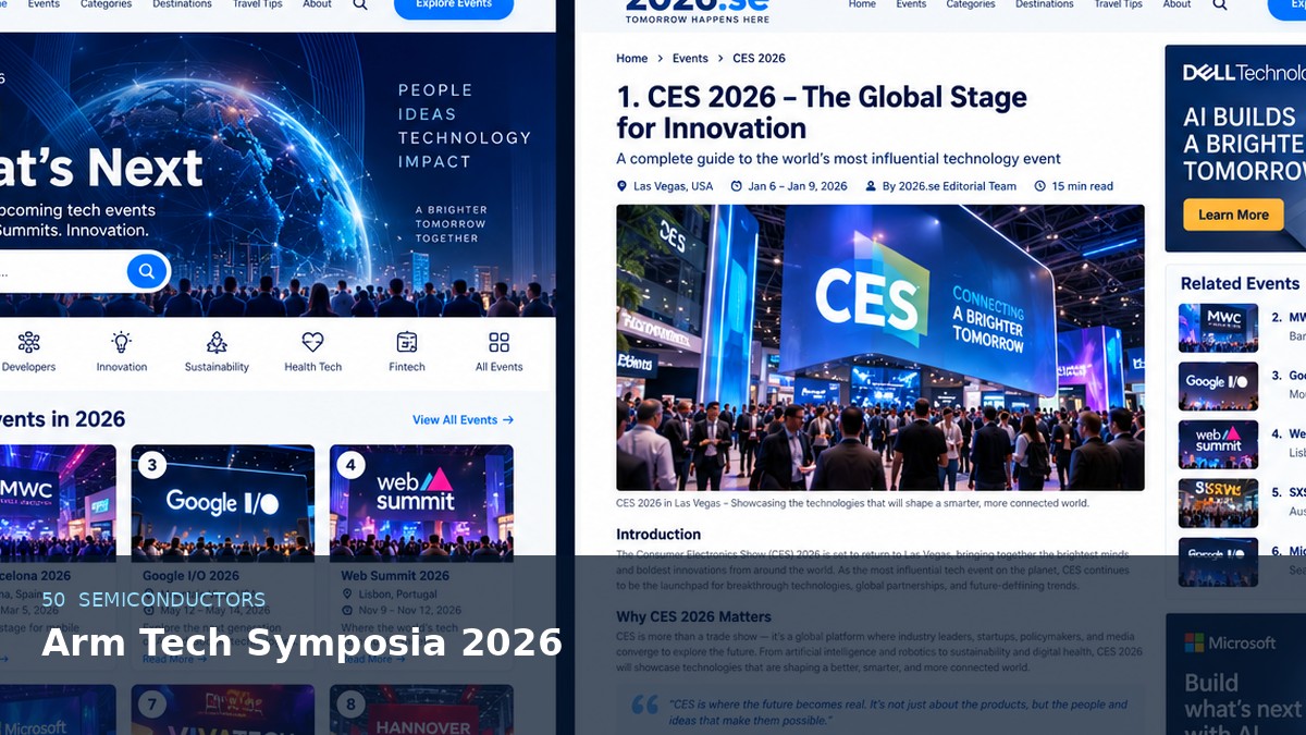Arm Tech Symposia 2026 AI-generated editorial event image