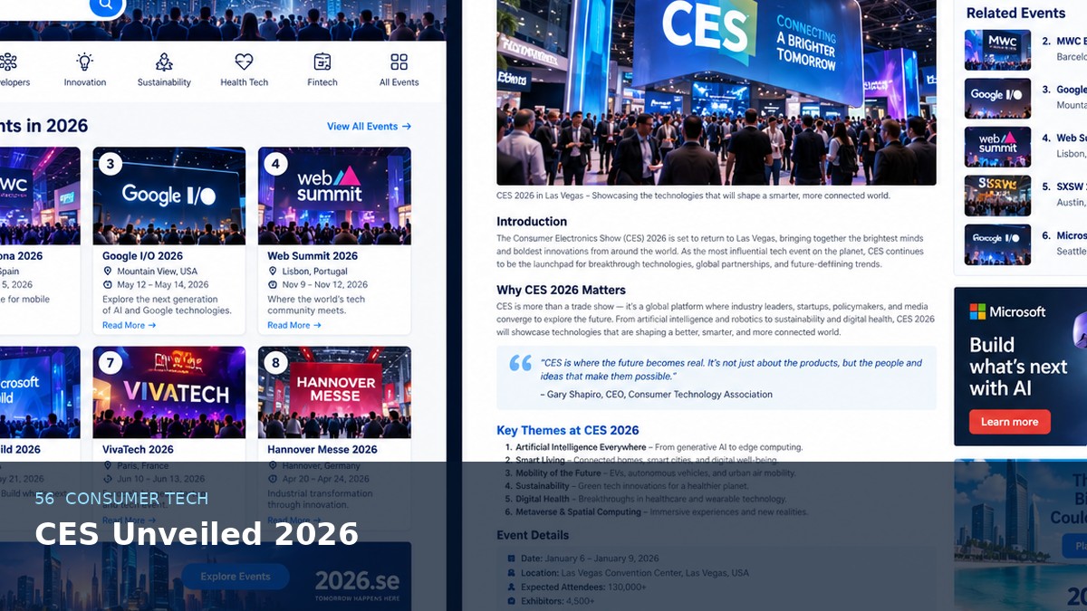 CES Unveiled 2026 AI-generated editorial event image