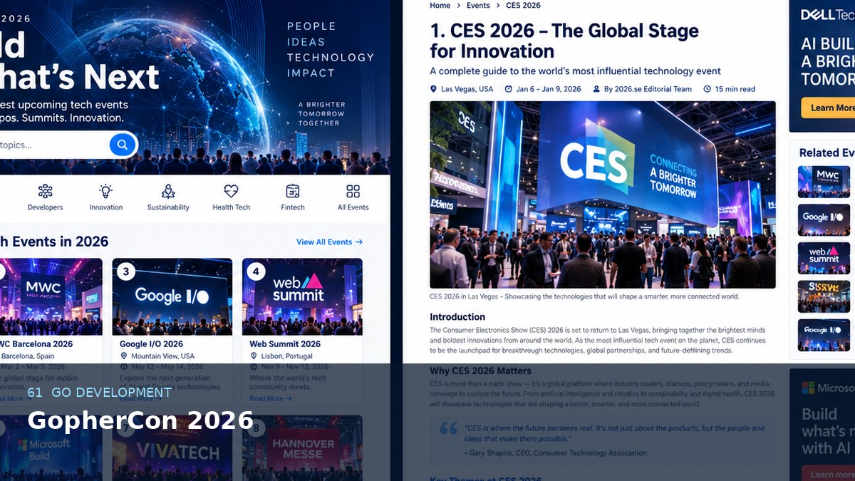 GopherCon 2026 AI-generated editorial event image