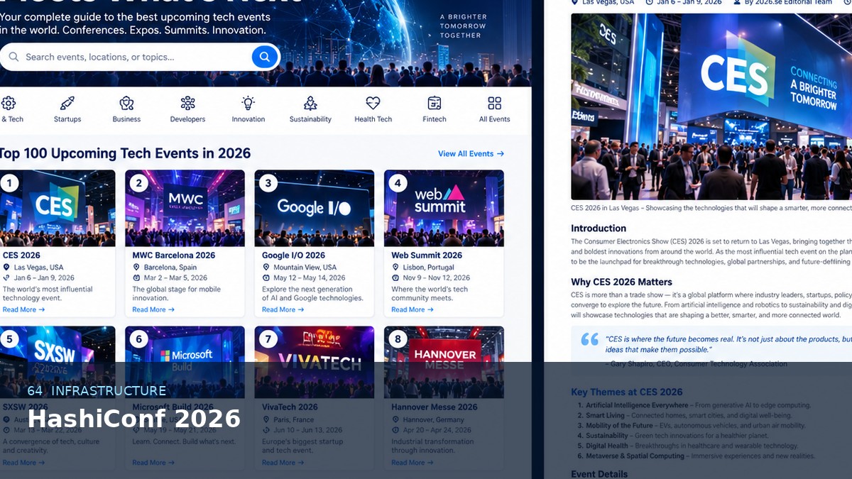 HashiConf 2026 AI-generated editorial event image