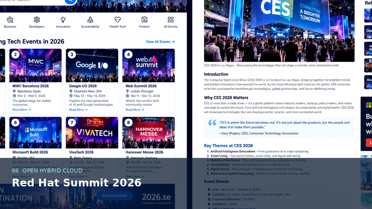 Red Hat Summit 2026 AI-generated editorial event image