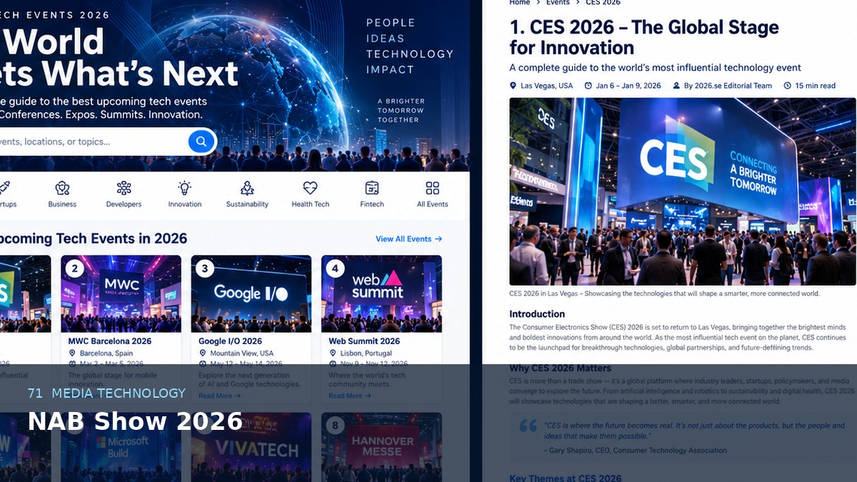 NAB Show 2026 AI-generated editorial event image