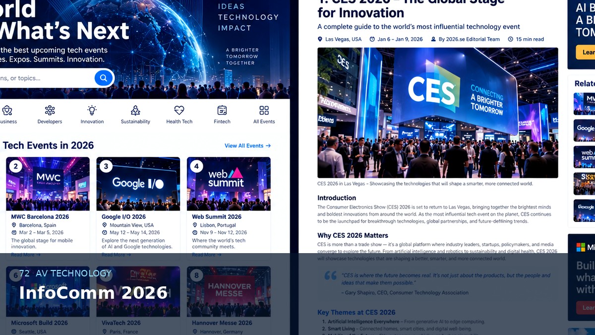 InfoComm 2026 AI-generated editorial event image