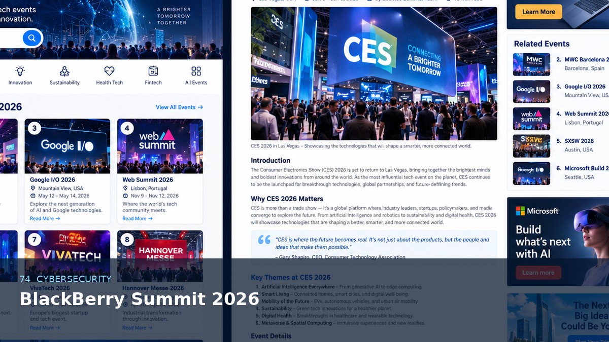 BlackBerry Summit 2026 AI-generated editorial event image