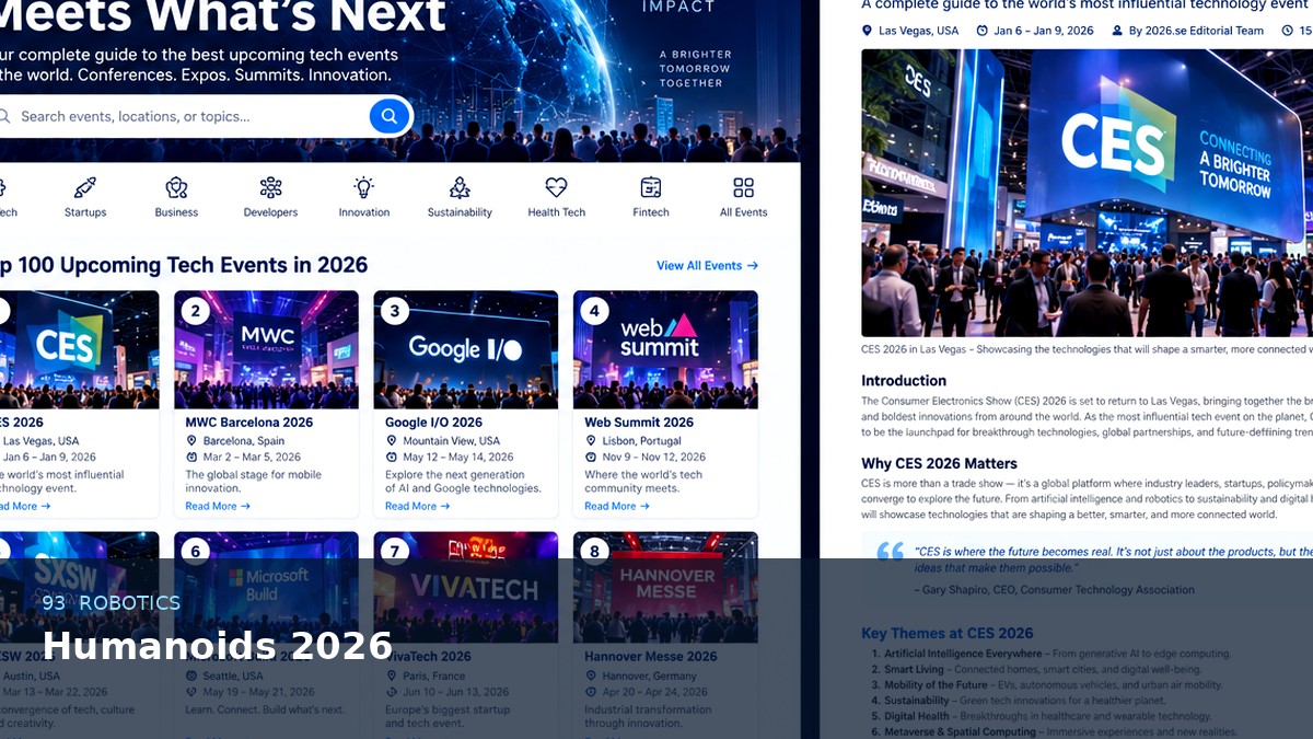Humanoids 2026 AI-generated editorial event image