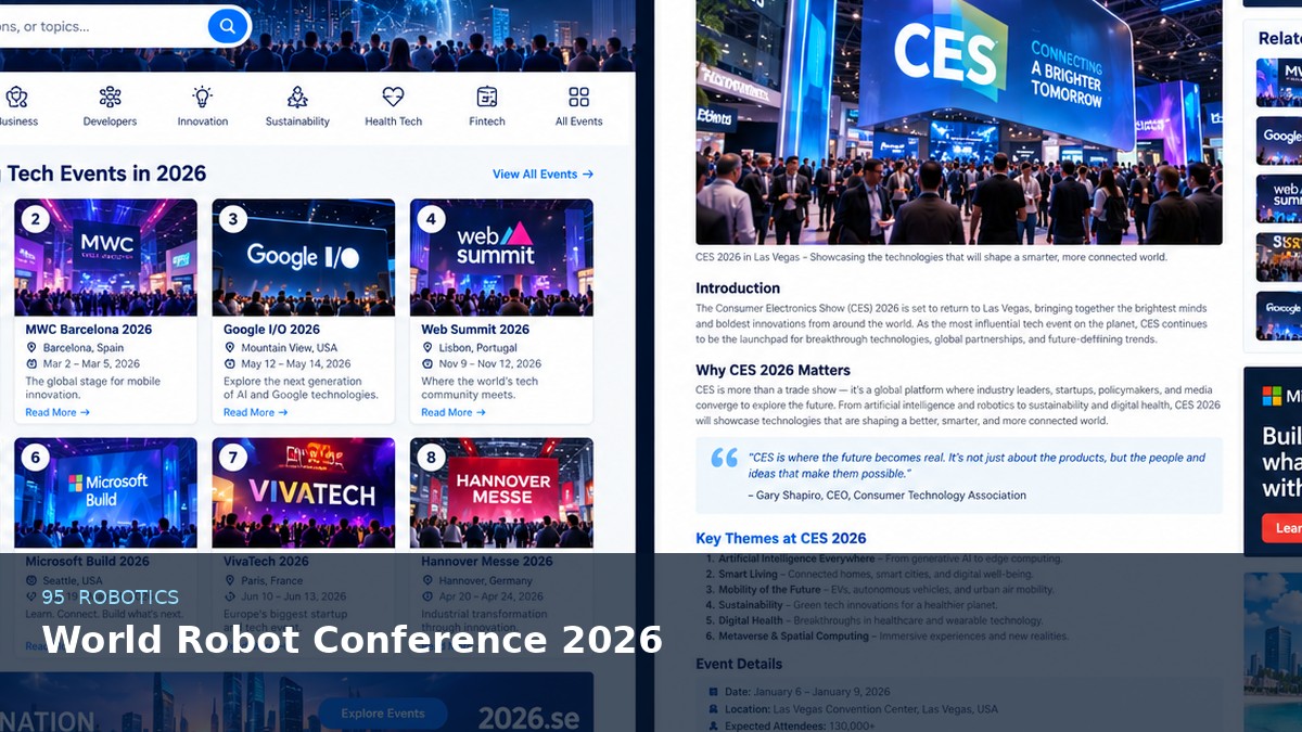 World Robot Conference 2026 AI-generated editorial event image