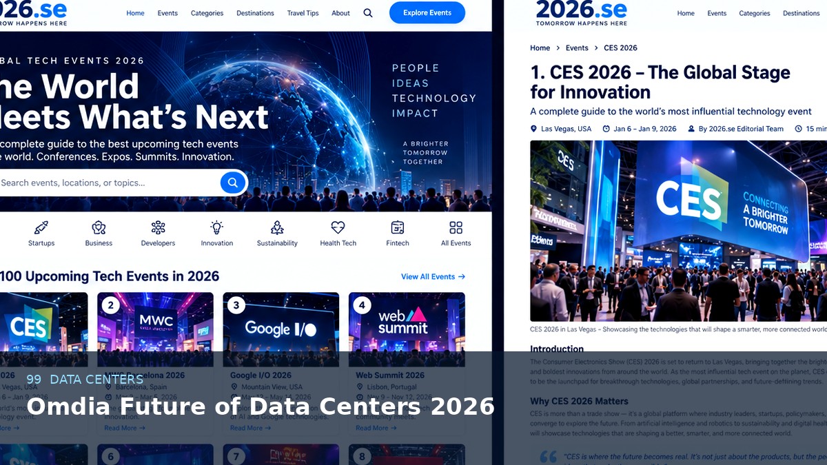 Omdia Future of Data Centers 2026 AI-generated editorial event image