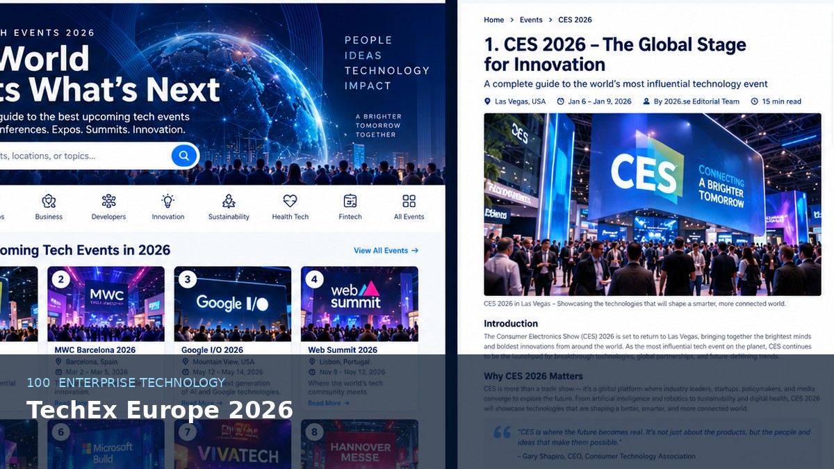 TechEx Europe 2026 AI-generated editorial event image